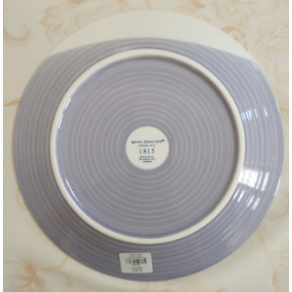 Royal Doulton 1815 Bold Lilac Purple Dipped Porcelain Dinner Plate 11 Inch‎ NEW